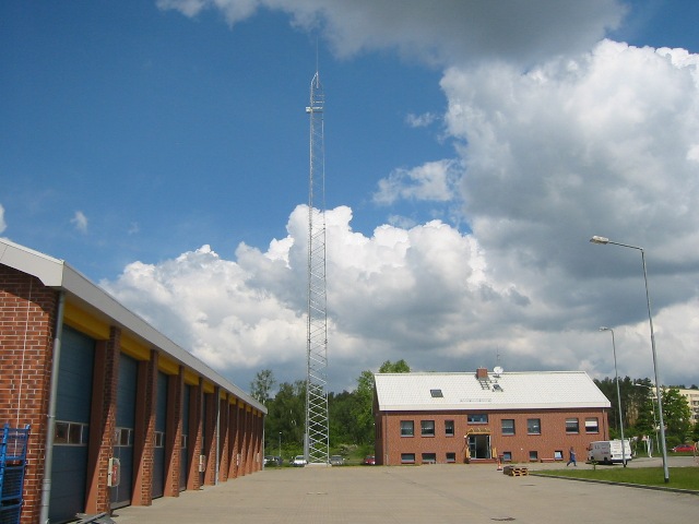 Funkturm mit Feststation Straßenmeisterei Neustrelitz