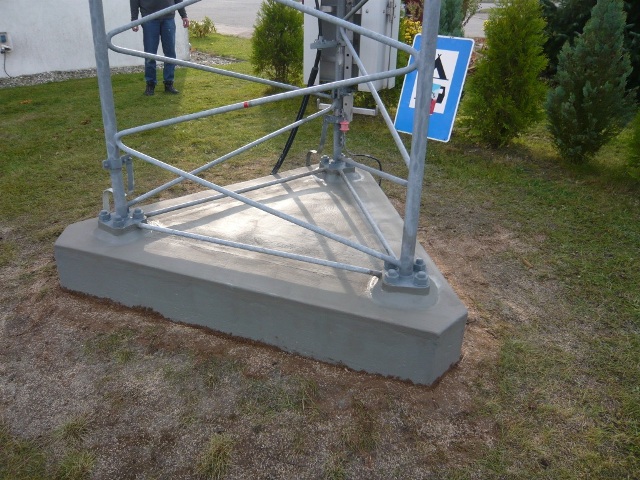 Fundamentsanierung Funkturm Straßenmeisterei Helmshagen
